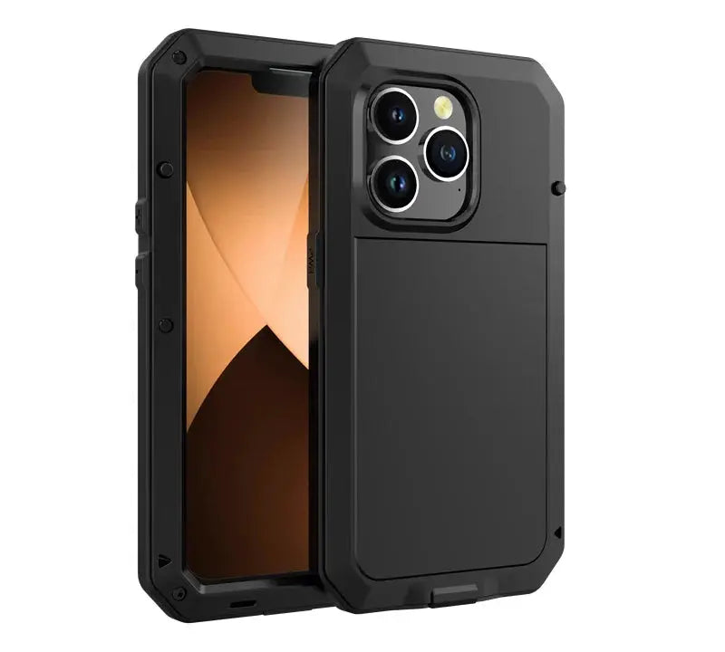 ShieldGuard IP54 Waterproof Heavy Duty Aluminum Case For iPhone 11 Through 17 Series With Gorilla Glass Cover
