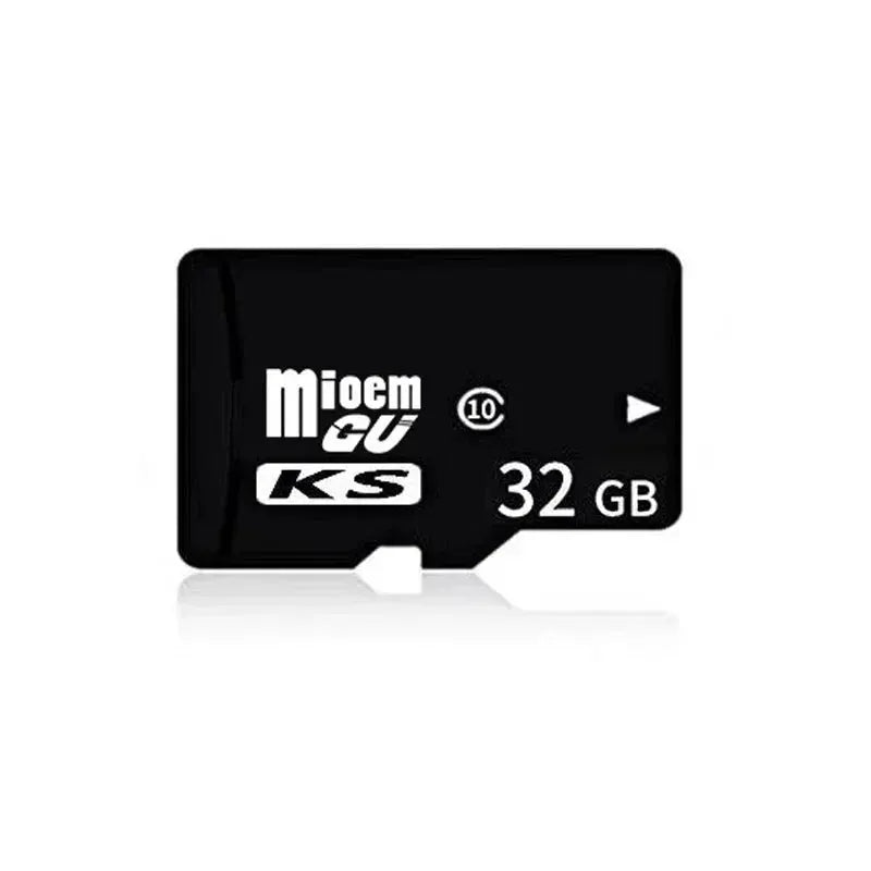 MicroSD memory card, 32 GB, black with white branding on a white background