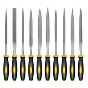 High Carbon Steel Needle File Set Premium Kit With Non Slip Ergonomic Handles For Wood Plastic And Model Filing