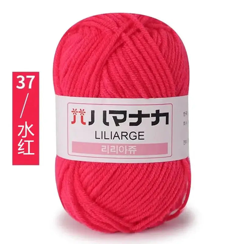 Milk Sweet Soft Cotton Baby Yarn Bamboo Blend Velvet Thick Wool For Hand Knitting And Crochet DIY Sweaters