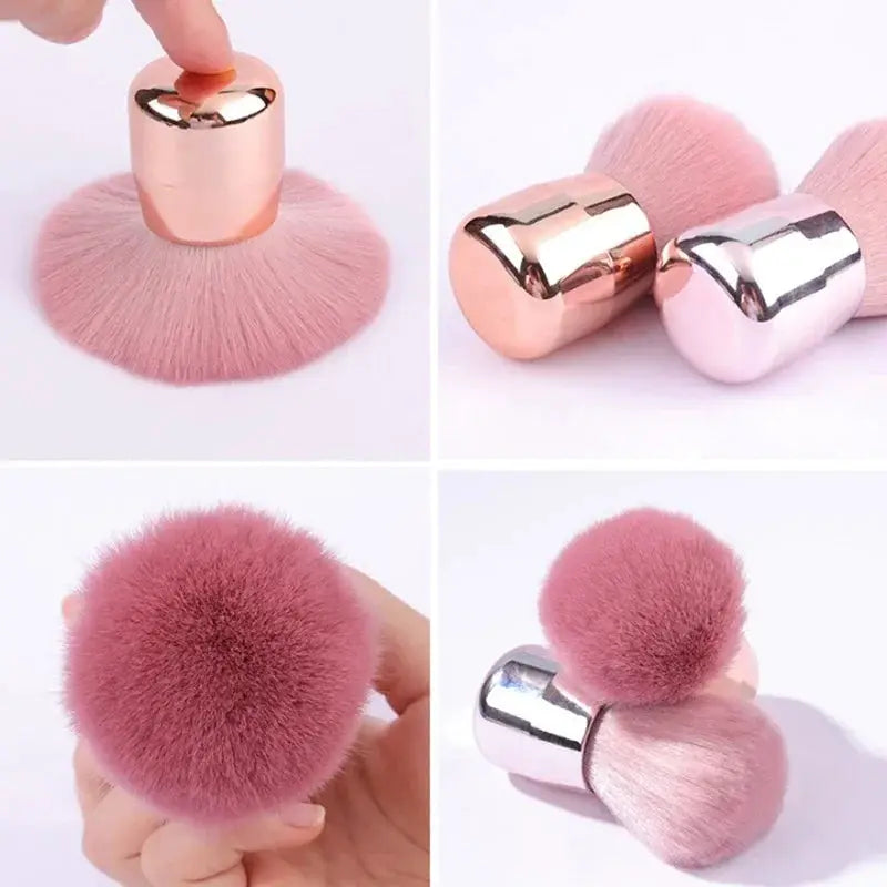 ProNail Mushroom Head Nail Brush With Soft Fibrous Hair For Precise Gel Art Dust Cleaning And Makeup