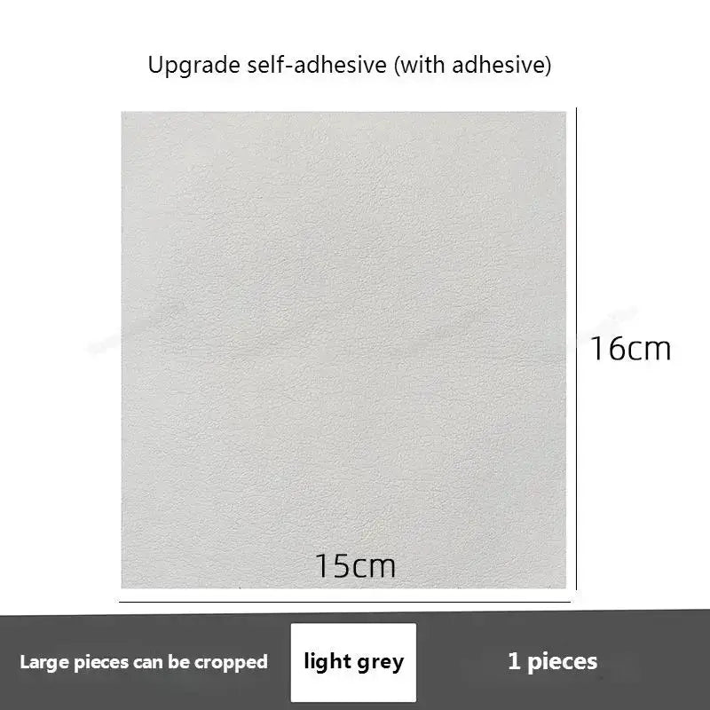Simples Market light grey self-adhesive shoe repair patch, 15x16 cm, for heels/vamps, 1 piece