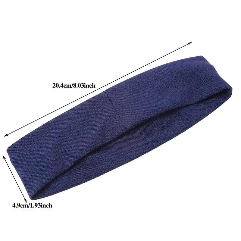 7Pcs Solid Elastic Hair Bands Set for Men and Women Sweat Absorbing Hair Accessories for Running Yoga and Sports