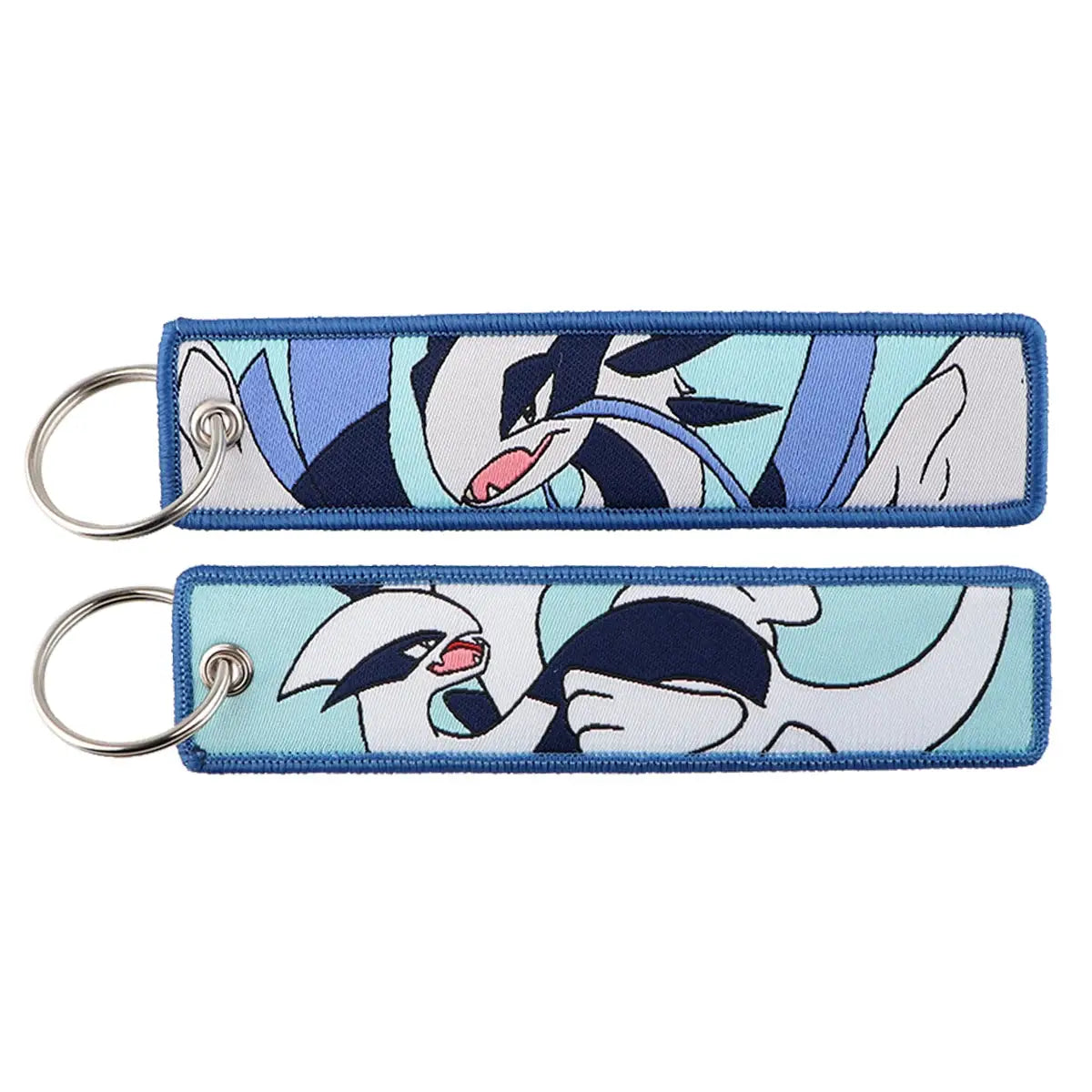 Gengar and Mewtwo Anime Keychain Zinc Alloy Double Sided Key Tag for Keys Car Motorcycle Gift for Men Women