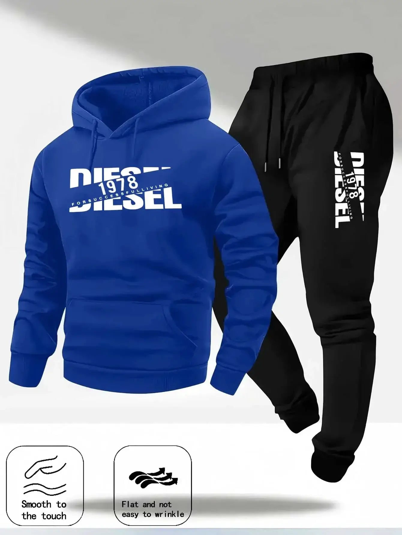 2025 Autumn Winter Hooded Sportswear Two in One Set Hoodie and Pants for Casual Fashion and Comfort