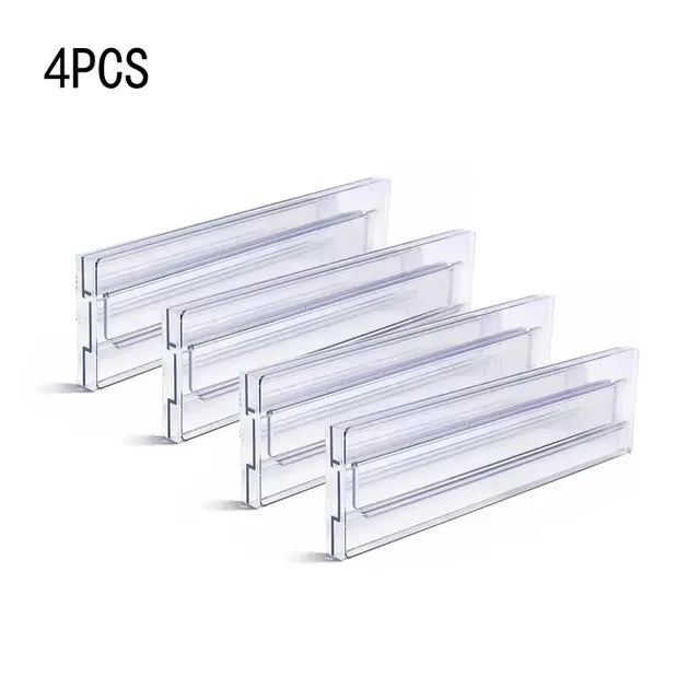 4-pack clear plastic drawer dividers by Simples Market