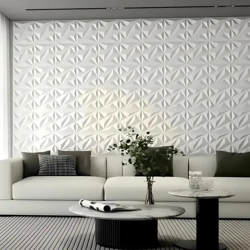 20 Pcs 3D Wall Panels 30x30cm Indoor Wall Decor For Living Room Bedroom Hotel Office Mural Tile Panels