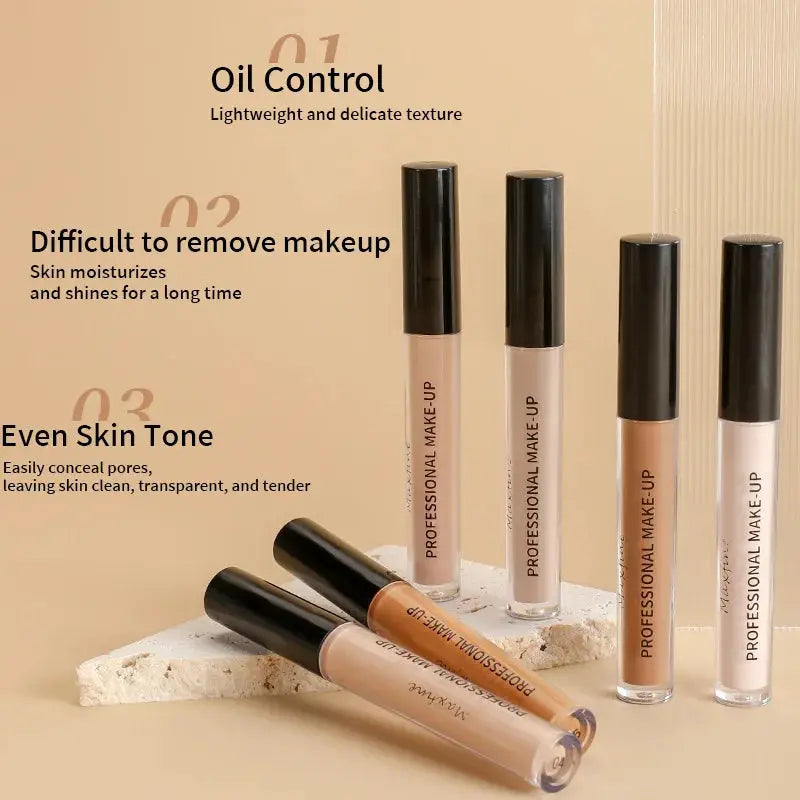 Glowuxe Liquid Concealer Matte High Coverage Waterproof Oil Control Moisturizing Long Lasting