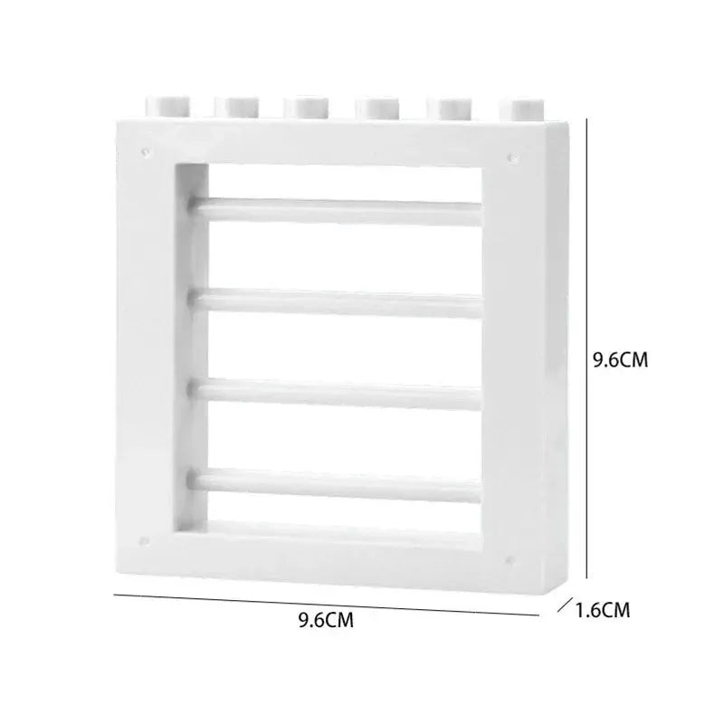 Big Building Blocks Houses Kit With Doors Windows Walls And Roof Compatible With Large Bricks Boys And Girls Toy Gifts