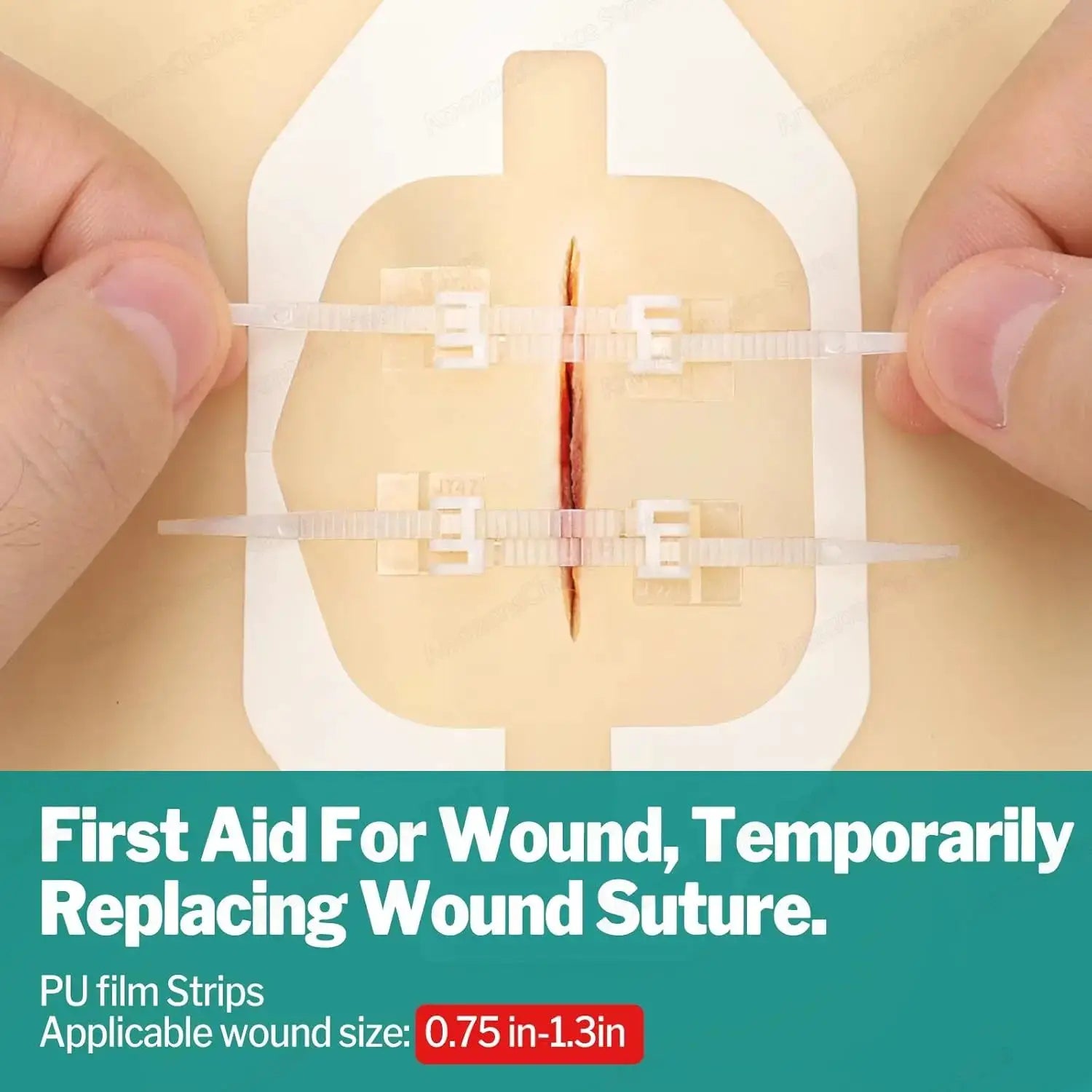 Sanke Rescue Wound Closure Strips Zipper Bandages Emergency Laceration Repair For First Aid Kit IFAK 1 14 28 Pack
