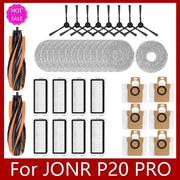 Replacement Main Side Brush HEPA Filter Mop Cloth Dust Bag For JONR P20 Pro And T5 Pro Robot Vacuum Cleaner Accessories