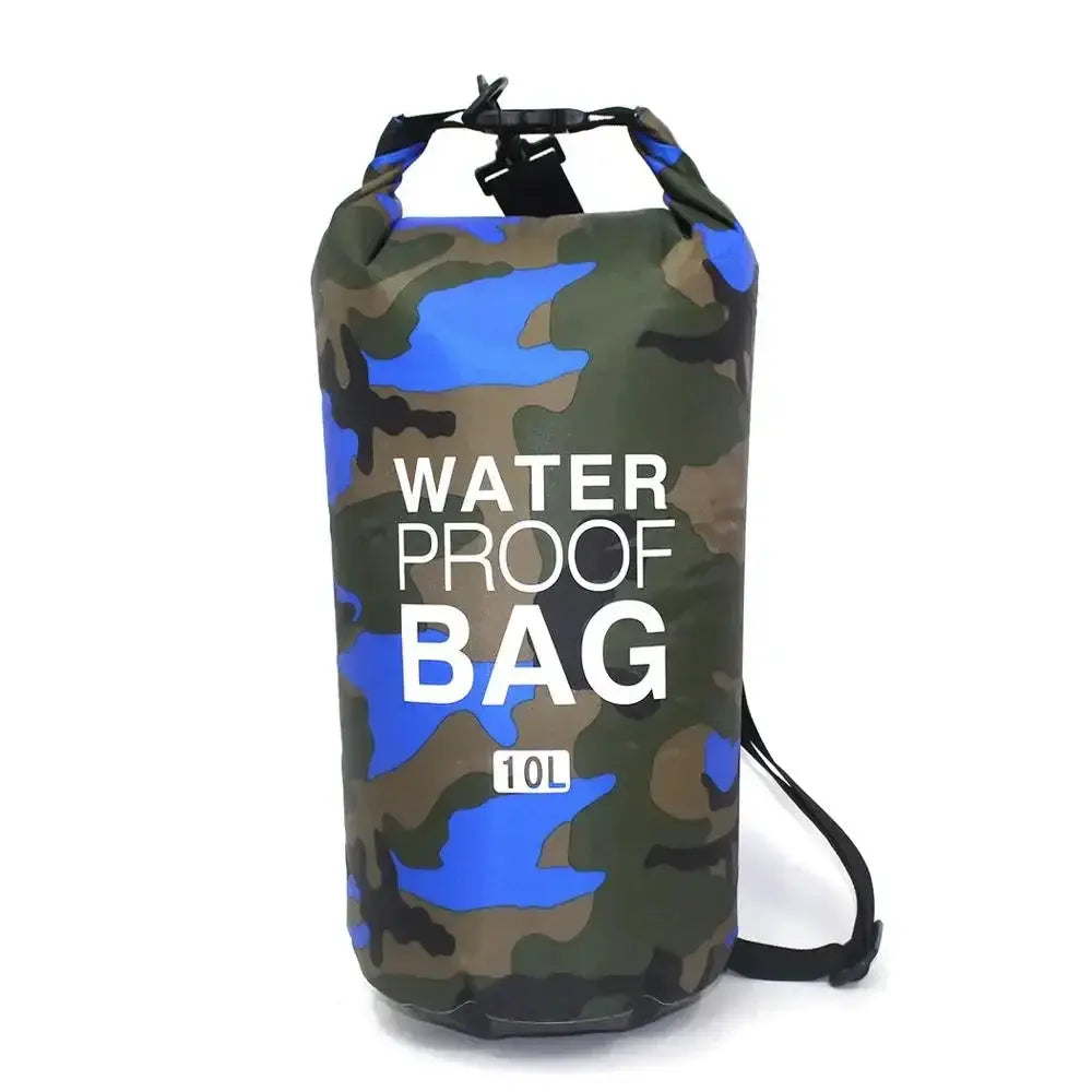 Camouflage Waterproof Dry Bag Sack 2L 5L 10L 15L 20L 30L PVC Coated for Rafting Diving River Trekking Outdoor Gear