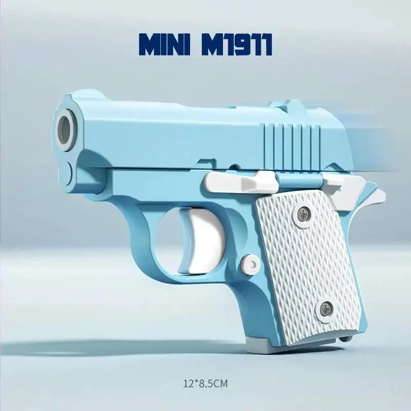 Gravity Activated Mini 3D Printed 1911 Style Pistol Fidget Toy ABS Plastic Stress Relief Gift For Boys