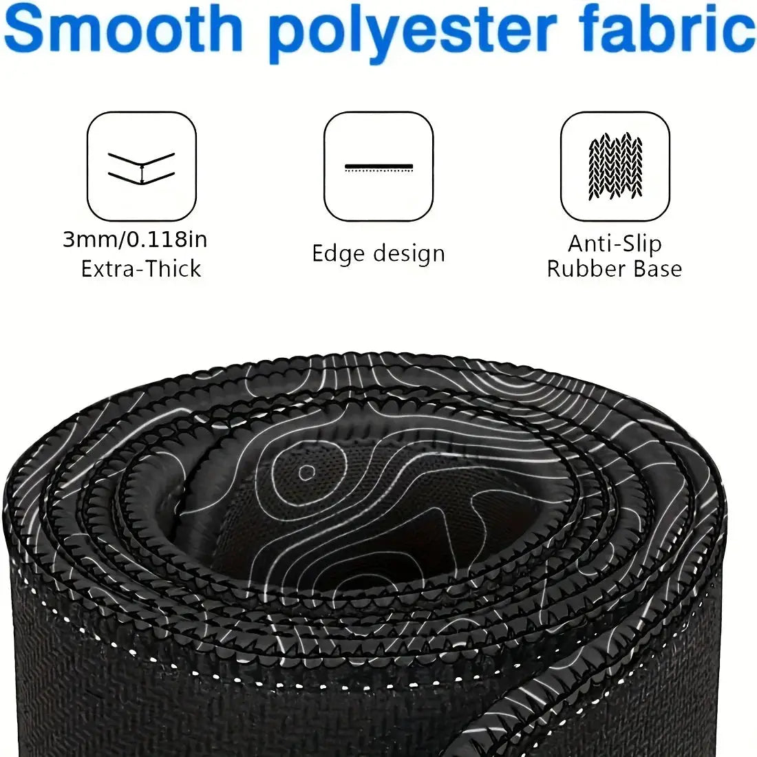 Large Extended Gaming Mouse Pad With Stitched Edges And Non Slip Rubber Base For Desk