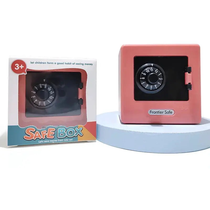 Retro Mini Bank Money Box With Rotating Password Lock Automatic Deposit Saving Coins Perfect Christmas Gift