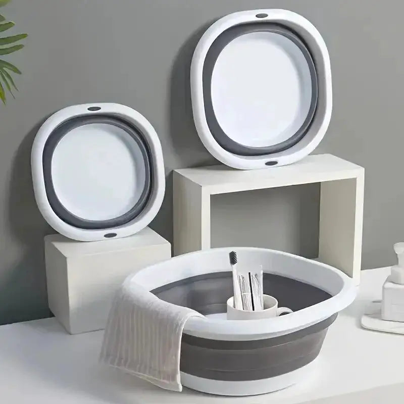 Collapsible Foot Bath Basin For Soaking Feet Thickened Plastic Tub
