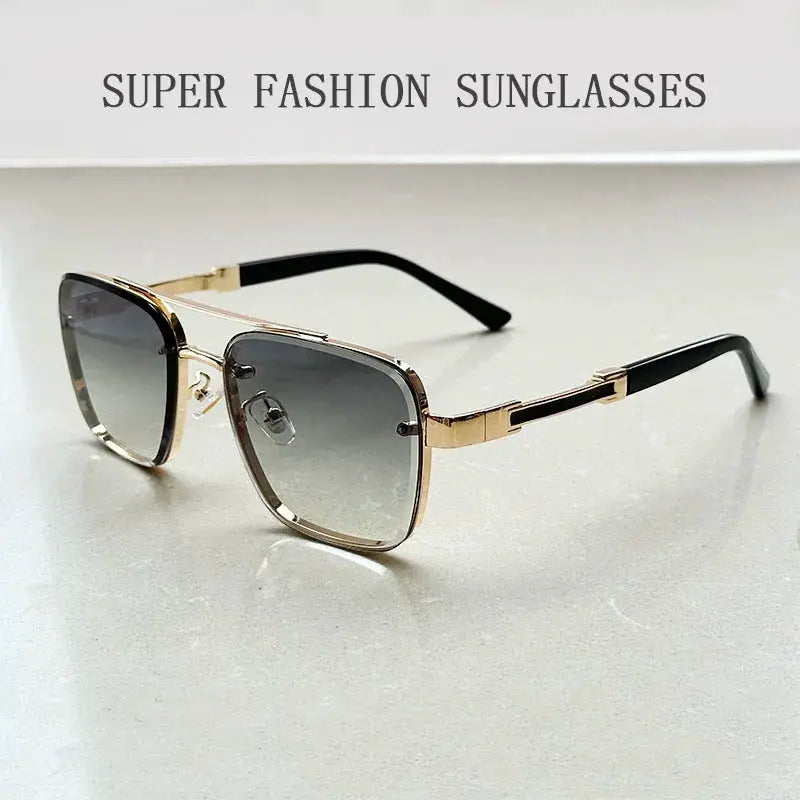 NovaLux Unisex Square Sunglasses Luxury Vintage Design With Lightweight Aluminium Magnesium Frame TAC Lenses