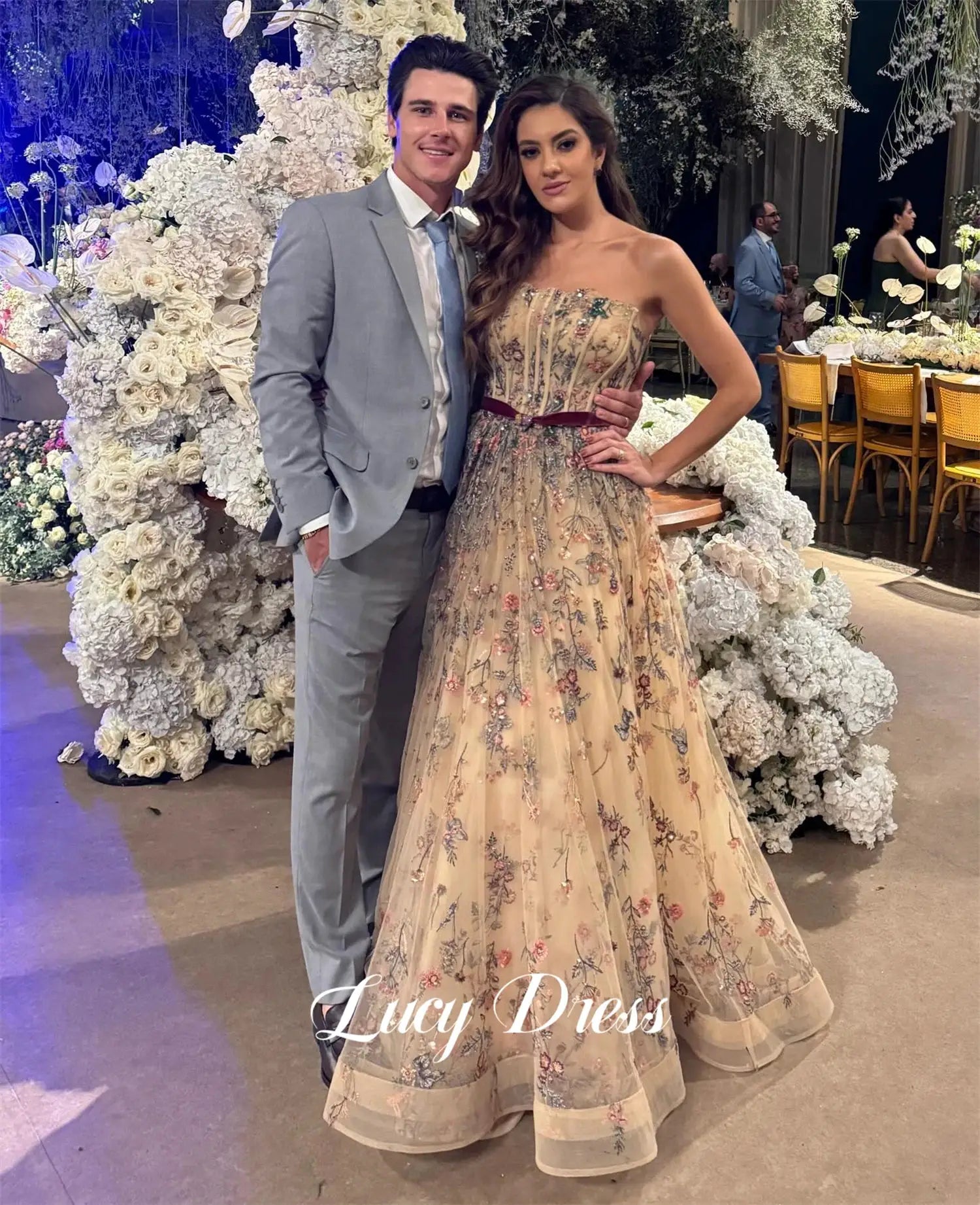 Lucy Customized Evening Dress A Line Gown for Special Occasions
