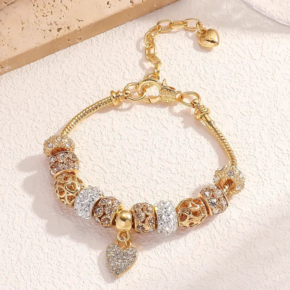 Women's Fashion Panjiadorado Element Heart Love Bracelet For Dating Travel Parties Festivals Gift