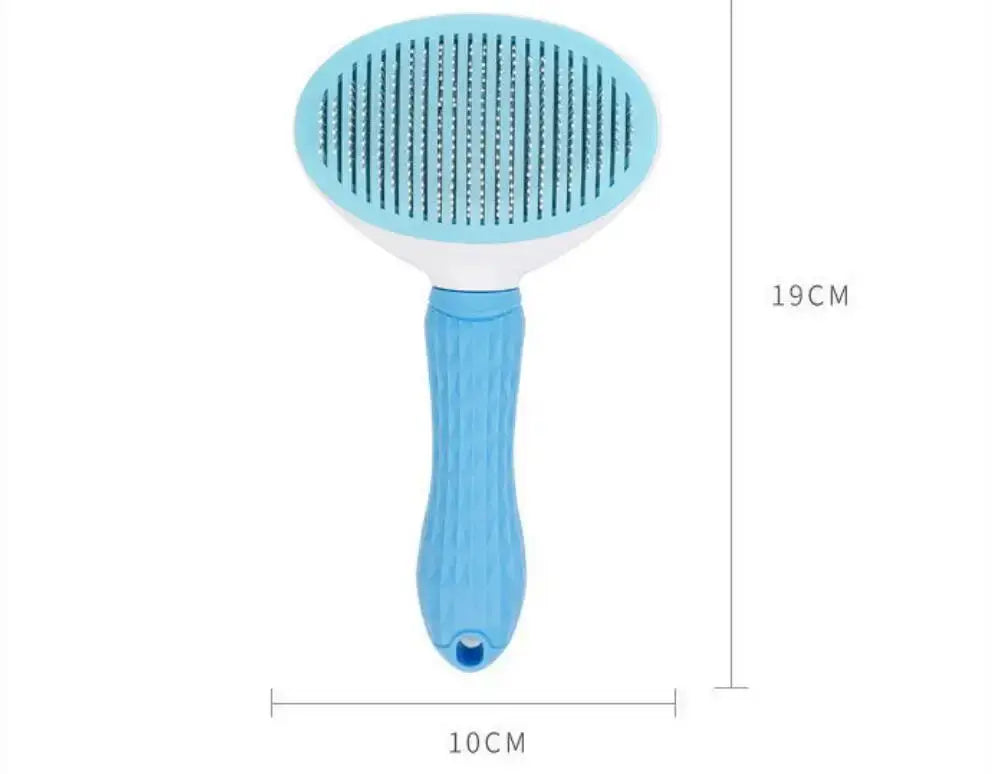 Pet Dog Hair Brush And Cat Comb For Grooming And Care Stainless Steel Long Hair Tool For Dogs And Cats