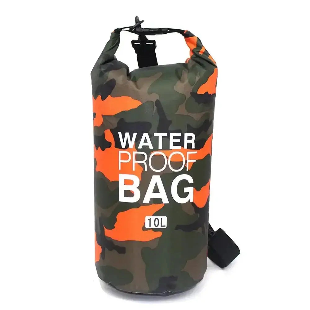 Camouflage Waterproof Dry Bag Sack 2L 5L 10L 15L 20L 30L PVC Coated for Rafting Diving River Trekking Outdoor Gear