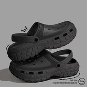 AuraWalk Unisex Platform Sandals Non Slip Closed Toe Lightweight EVA Cushioned Sole For Summer Beach Home