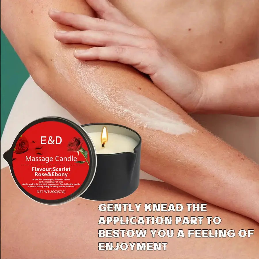 Massage Oil Candle for Stress Relief and Skin Moisturizing Aromatherapy Spa Essentials Luxury Candles