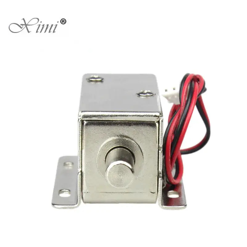 DC 12V mini electric bolt lock, stainless steel solenoid with 2-wire lead, Simples Market