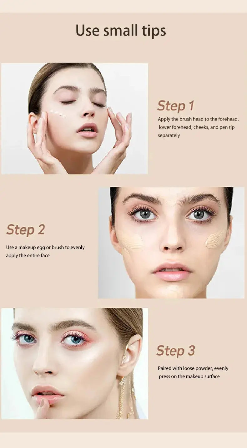 Glowuxe Liquid Concealer Matte High Coverage Waterproof Oil Control Moisturizing Long Lasting