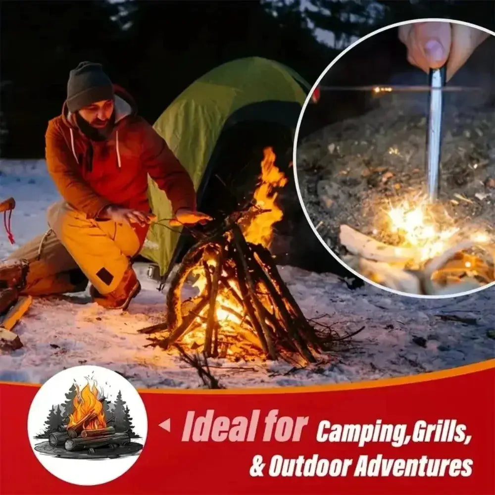 Natural Wax Wood Fire Starter Sticks by Simples Market, 30/60/100 pcs for BBQ and camping