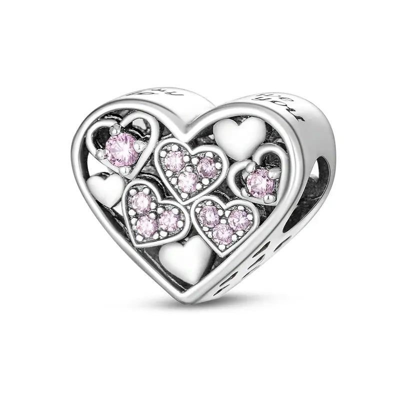 Original 925 Silver Charms Beads For Pendant Charm Bracelet Dangle For Women DIY Fine Jewelry Making Hot Sale