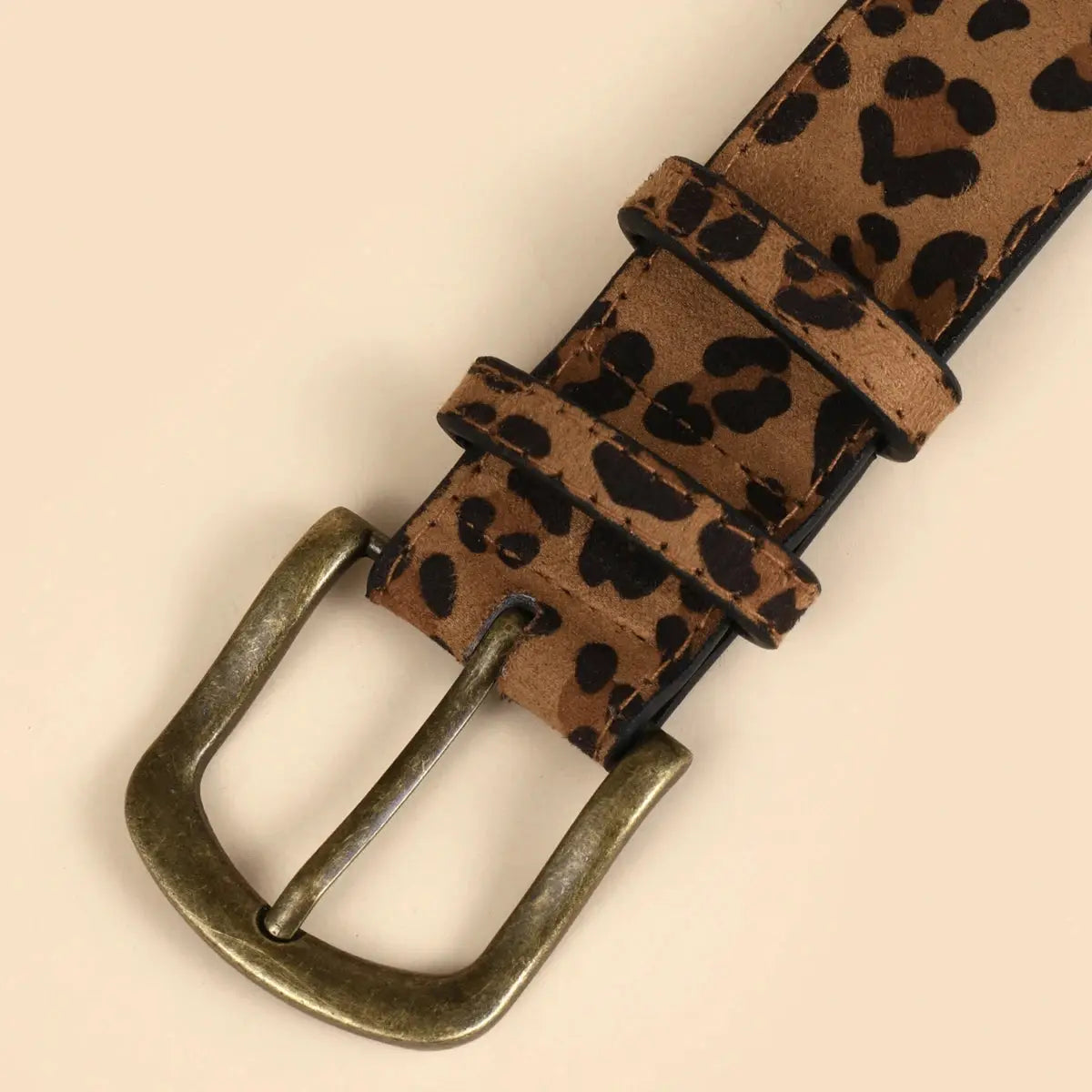 Boho Style PU Leopard Print Belt For Women Slim Fit Dress Accessory Durable And Comfortable