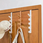 Over The Door Clothes Hanger Rack Plastic Home Storage Organizer For Bedroom Purse Holder For Bags Rails