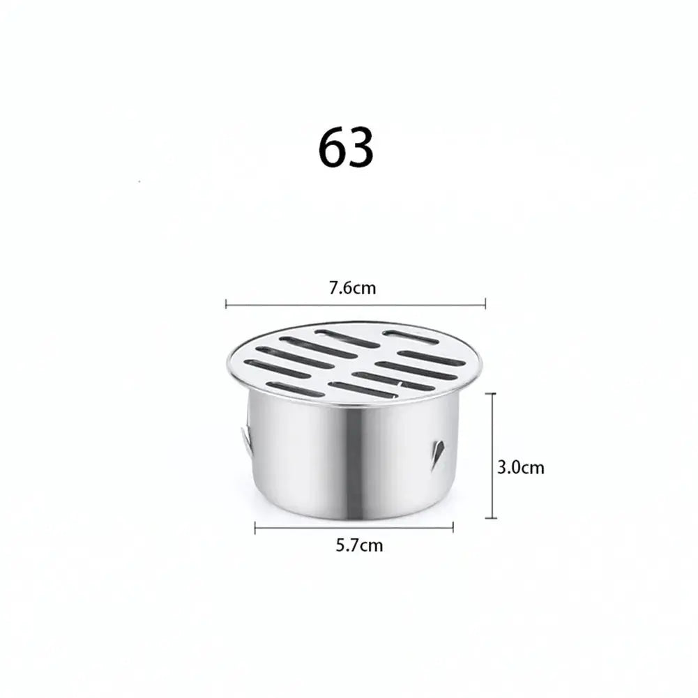 Simples Market stainless steel round floor drain strainer with slotted top for bathroom, balcony and roof drainage