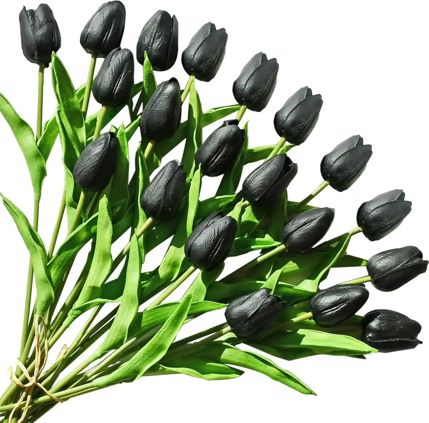 Real Touch Tulips And Roses Artificial Flowers Scrapbooking Vase Home Decor Wedding Garden Arch Garland 10 Or 30 Pieces