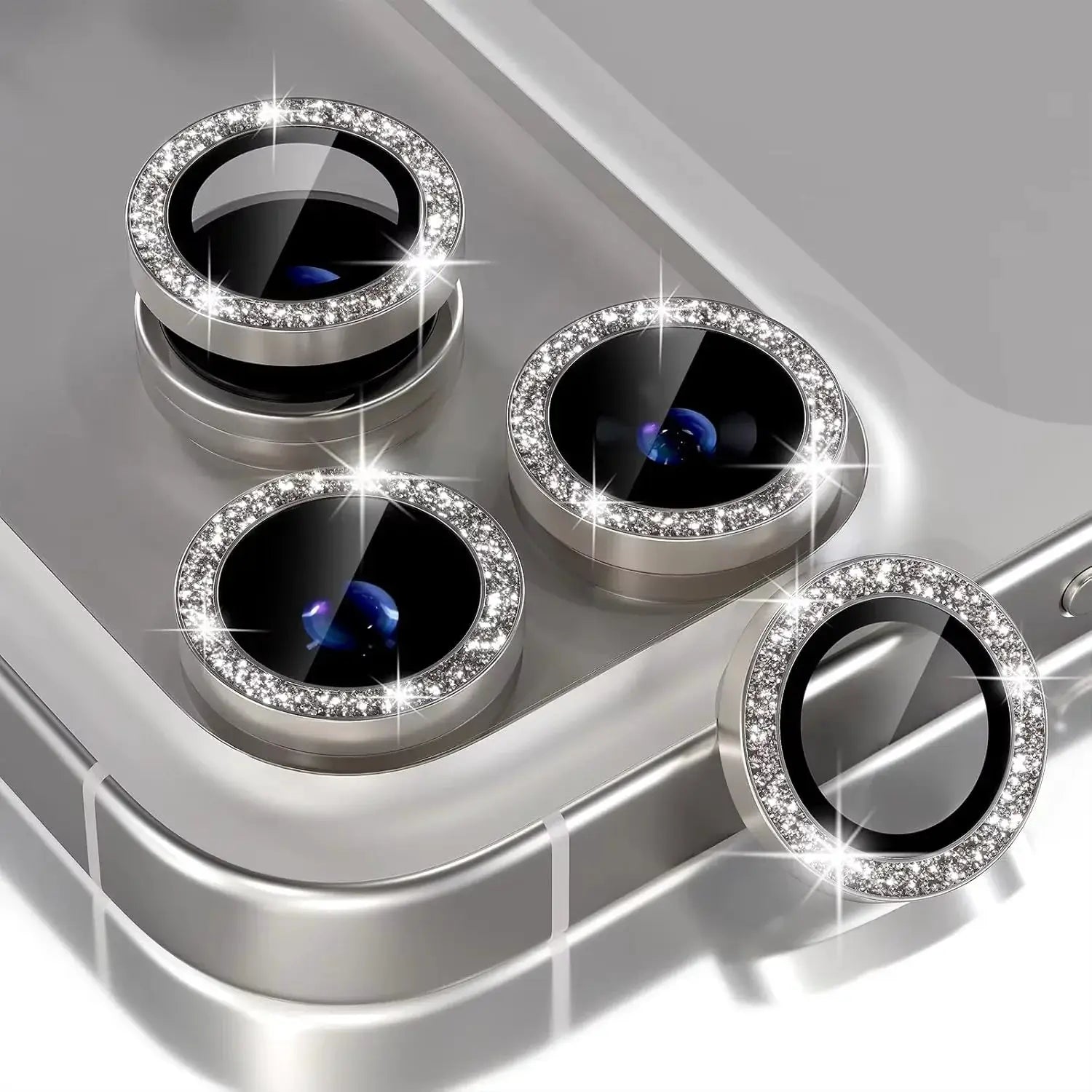 DiamondGuard Camera Lens Protector For iPhone 17 Pro Max 14 Plus And 15 Plus Series Diamond Metal Protective Glass