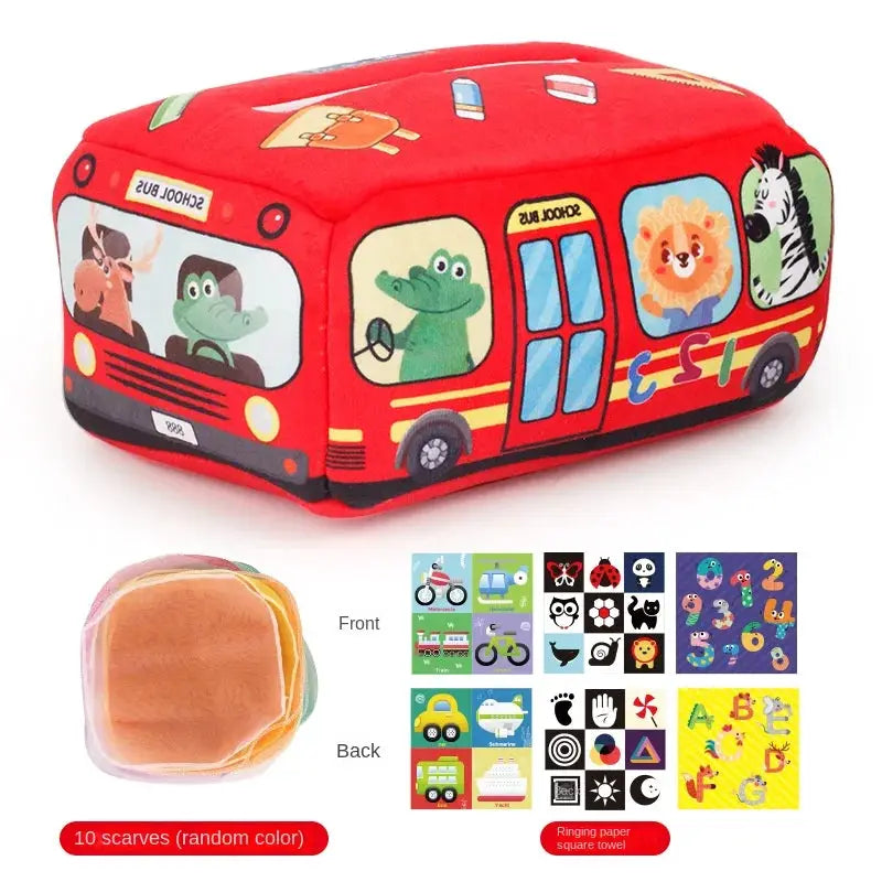Montessori Magic Tissue Box Toy For Babies And Kids Educational Sensory Busy Board For Finger Dexterity Development