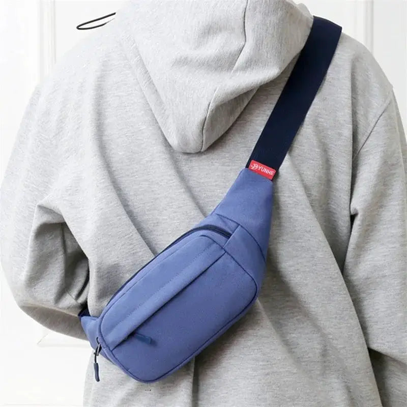 Unisex Men Waist Bag Pack Purse Casual Large Phone Belt Bag Pouch Women's Canvas Travel Phone Bag Fanny Banana Bag Hip 3 Pockets - Simples Market