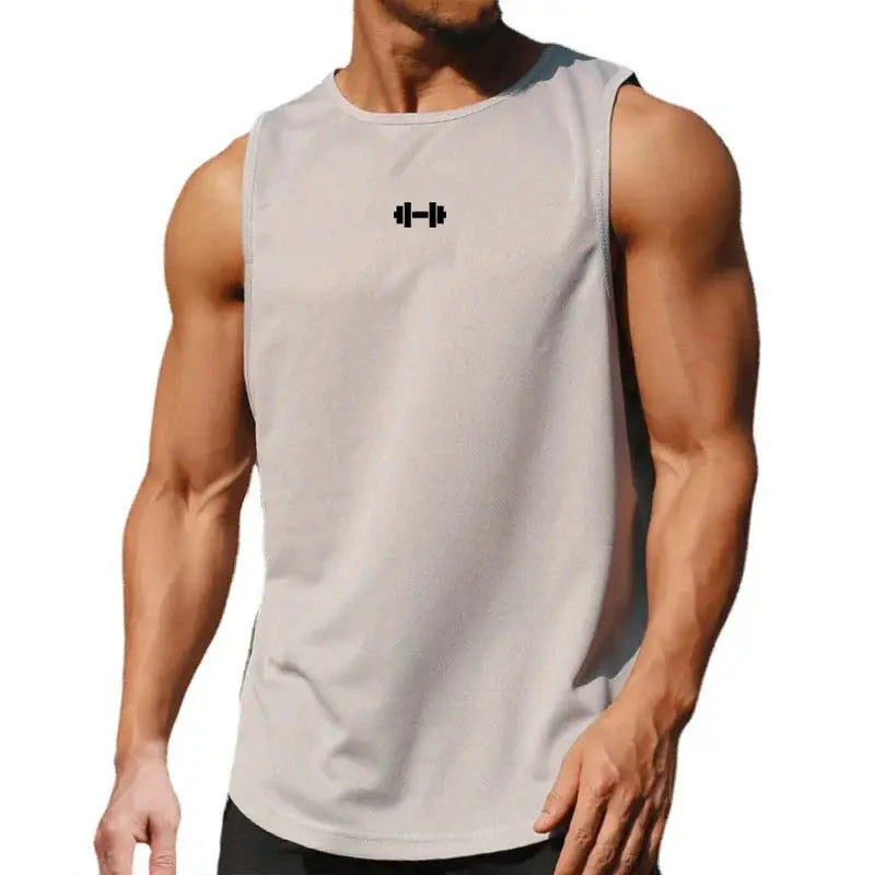 Summer Mens Running Vest Quick Dry Loose Fit Sleeveless Tank Top For Gym Running Basketball And Bodybuilding
