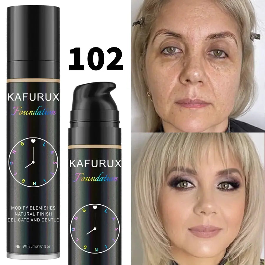 Korean Beauty Pro Foundation 8 Color Liquid Foundation With Concealer Waterproof Sweatproof Face Base Cosmetics Gift Set