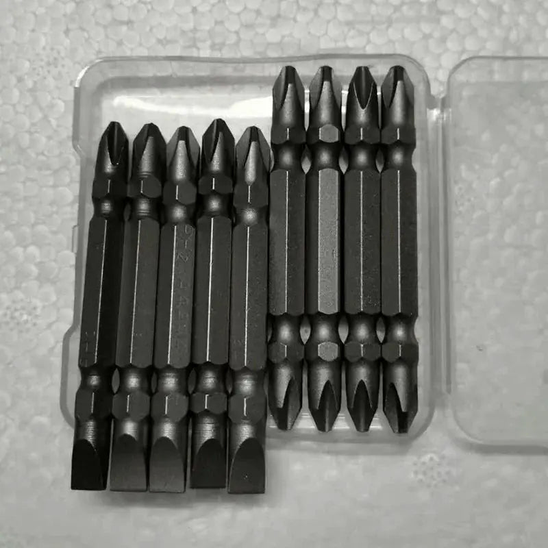 65mm PH2 Magnetic Anti Slip Screwdriver Bits Set With One Quarter Inch Hex Shank For Hand Electric Drills And Drivers