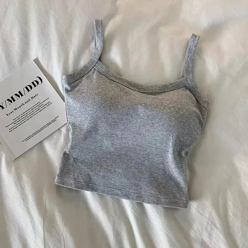 NovaLuxe Women Crop Top Sleeveless Breathable Cotton Poly Knit For Sexy Fit And Everyday Comfort