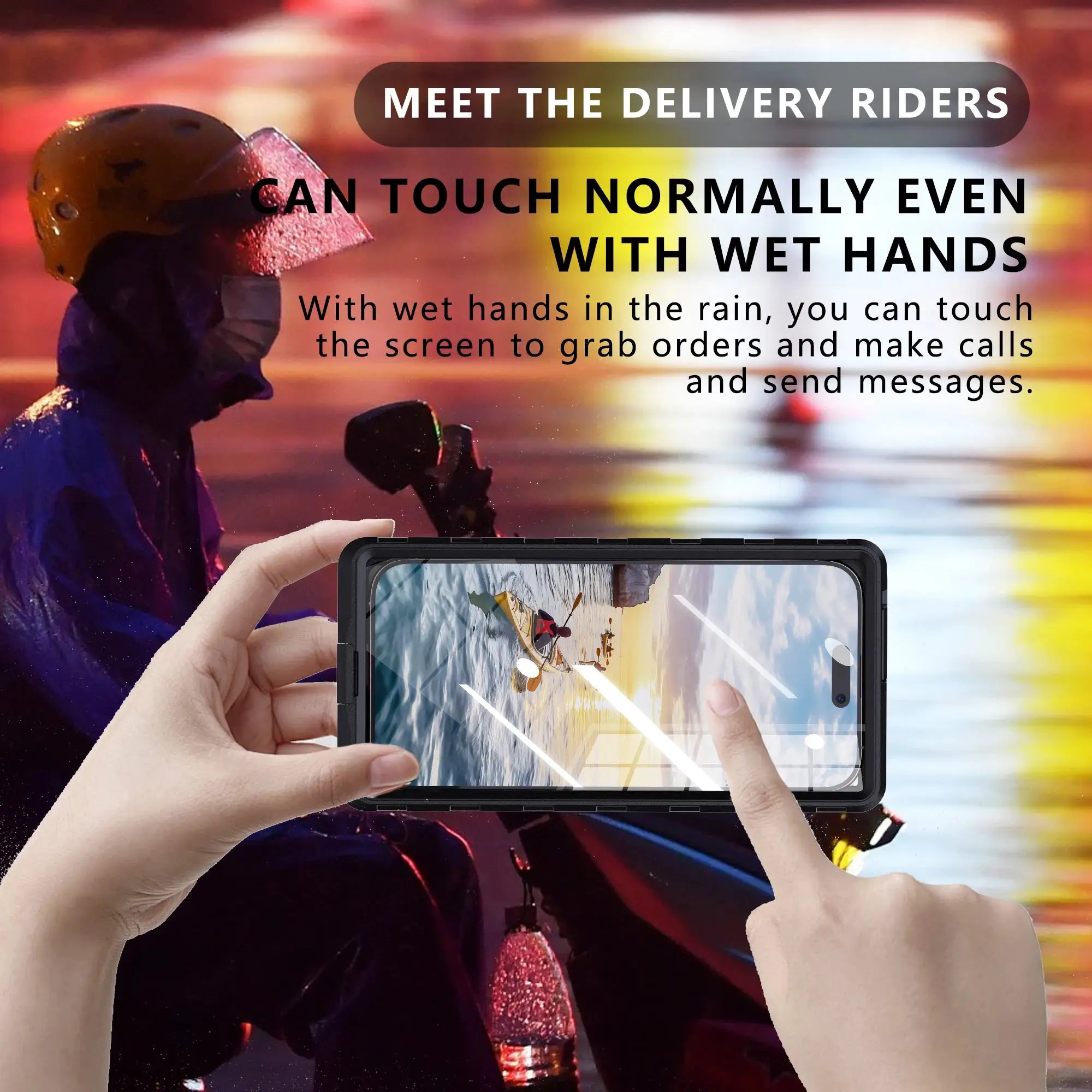 Shellbox Waterproof Phone Case 6.9 Inch Universal Touch Screen IP68 Underwater Dust And Drop Protection