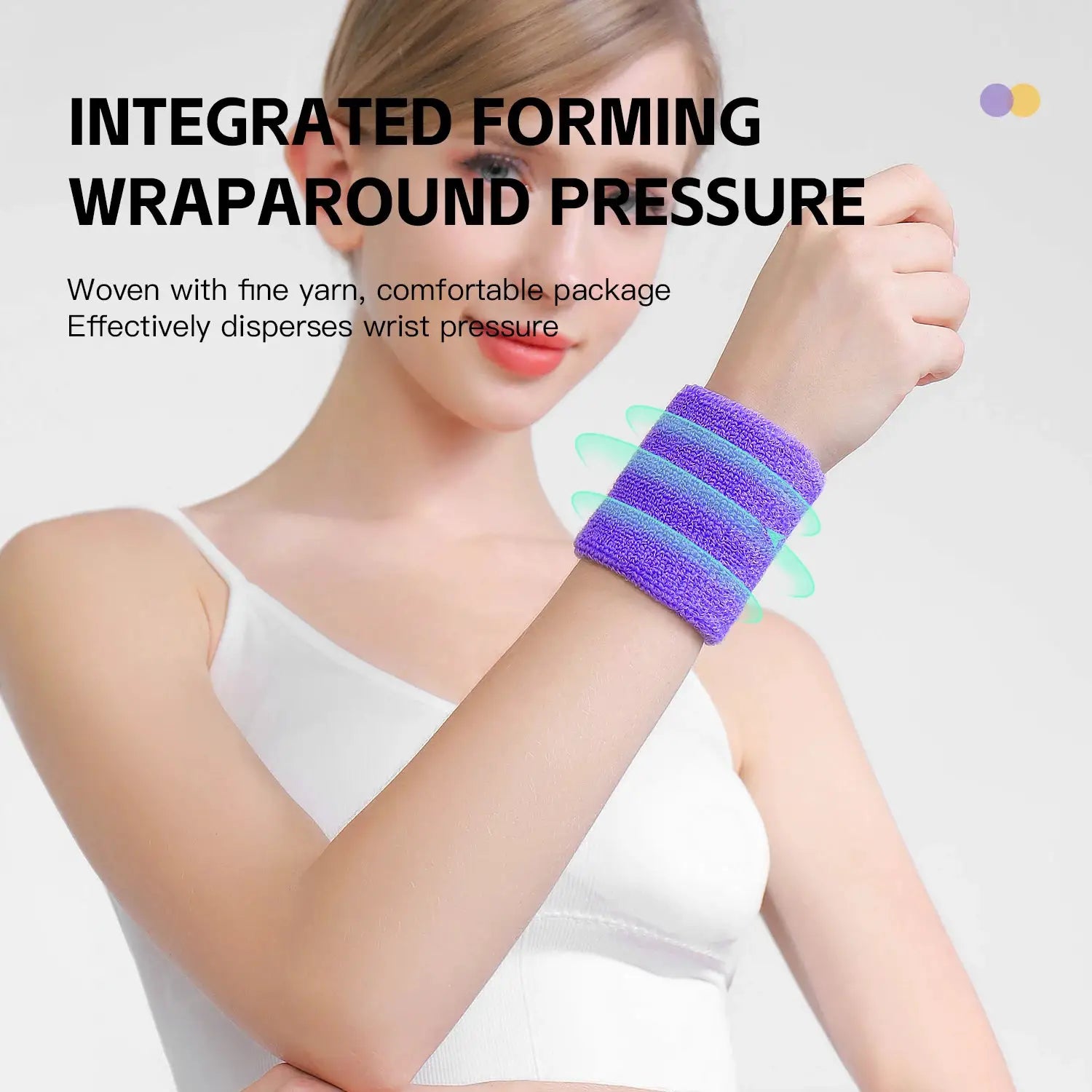 Half Pack Fitness Wristband Wrist Support For Tennis Basketball Volleyball Sports Protector Sweatband Gym Wrist Guard