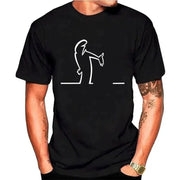 Summer T Shirts For Men Balum La Linea Funny Graphic Tee Cotton Comfortable Premium
