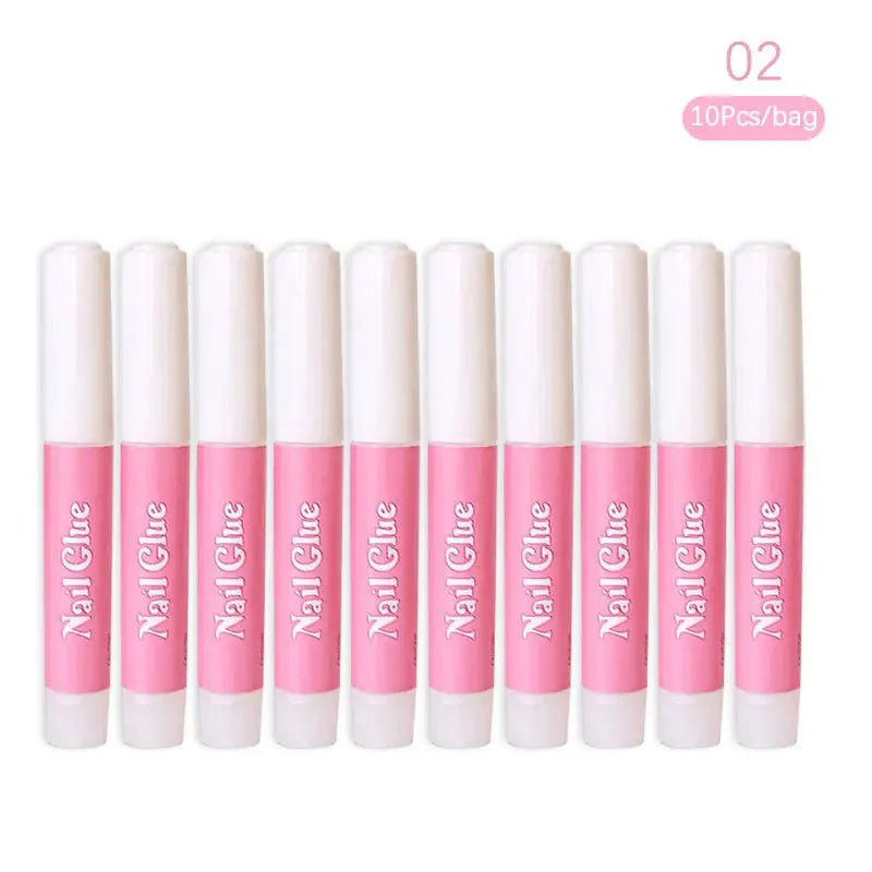 GlamBond Water Based Nail Glue Set For False Nails Press On Acrylic Tips Long Lasting Adhesion