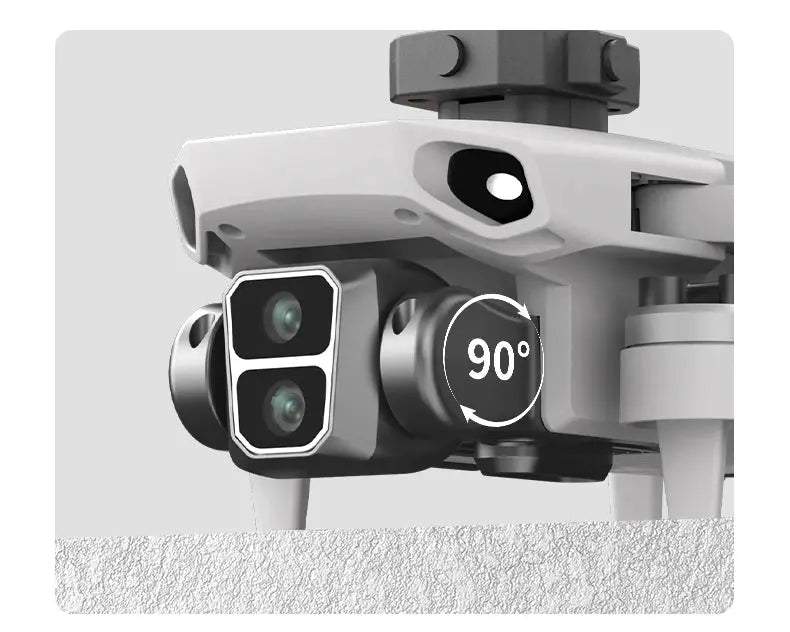 L106-1PRO GPS drone with dual front cameras on a 90° rotating gimbal