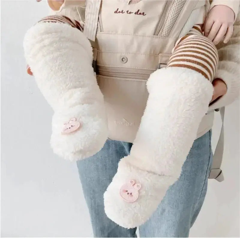 Winter Baby Socks Thick Warm Knee High Plush Anti Slip Floor Socks For Newborns And Toddlers