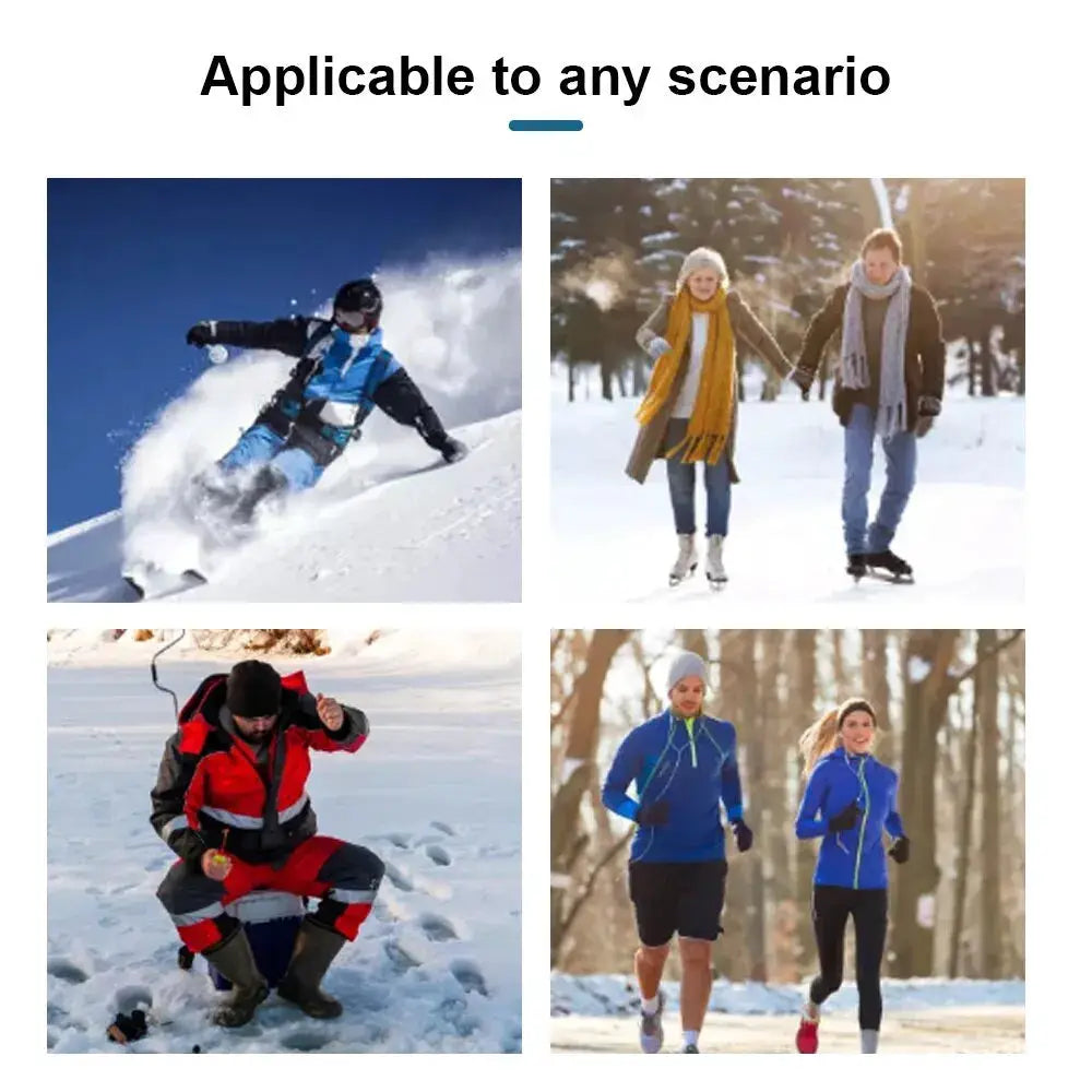 Unisex Warm Winter Skull Cap Polar Fleece Beanie Hat Windproof Outdoor Ski Cap Thick Insulated