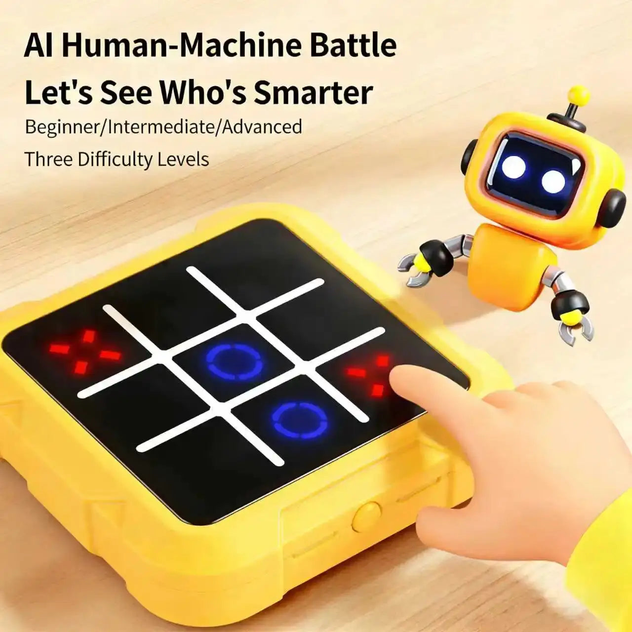 AI Electronic Chess And Tic Tac Toe Set Educational Brain Teaser Perfect Gift For Kids And Family Game Night